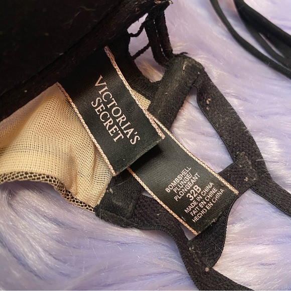 Victoria’s Secret Nude Bombshell Bra Push Up Polka Dot - Picture 5 of 5